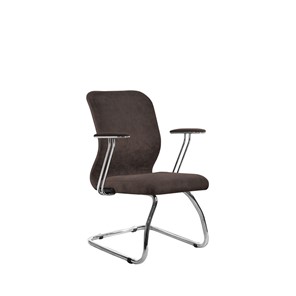 Кресло офисное SU-Mr-4/подл.078/осн.007 темно-коричневый в Магадане