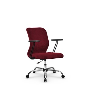 Кресло офисное SU-Mr-4/подл.109/осн.006 красный в Магадане