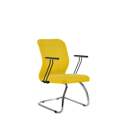 Кресло компьютерное SU-Mr-4/подл.110/осн.007 желтый в Магадане - изображение