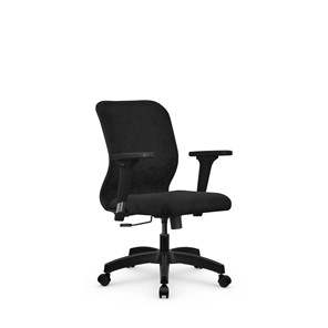 Кресло офисное SU-Mr-4/подл.200/осн.001 черный в Магадане