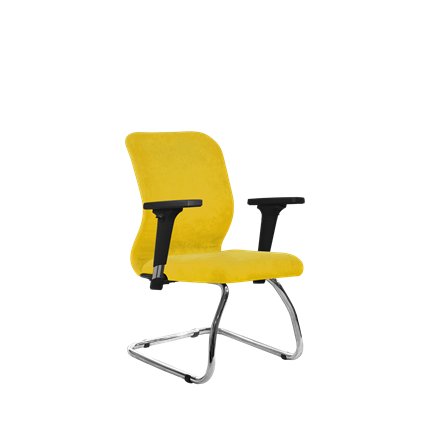 Кресло офисное SU-Mr-4/подл.200/осн.007 желтый в Магадане - изображение