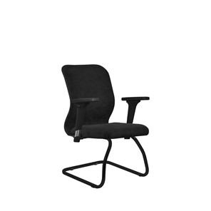 Кресло компьютерное SU-Mr-4/подл.200/осн.008 черный в Магадане