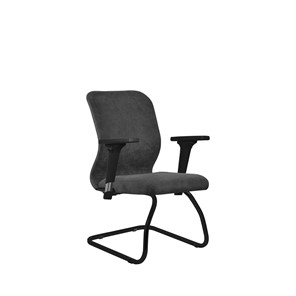 Кресло компьютерное SU-Mr-4/подл.200/осн.008 темно-серый в Магадане