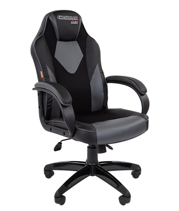Офисное кресло CHAIRMAN GAME 17, цвет черный / серый в Магадане - изображение