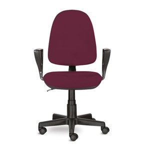 Компьютерное кресло Brabix Prestige Ergo MG-311 (регулируемая эргономичная спинка, ткань, бордовое) 532422 в Магадане - предосмотр