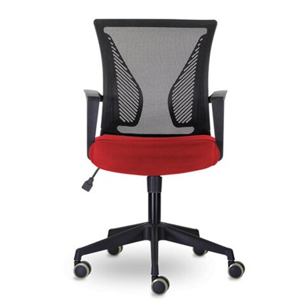 Компьютерное кресло Brabix Wings MG-309 (пластик черный, сетка, черное/красное) 532014 в Магадане - изображение