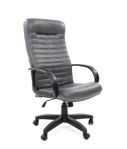 Кресло компьютерное CHAIRMAN 480 LT, экокожа, цвет серый в Магадане - предосмотр