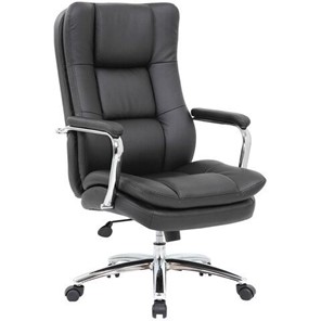 Кресло офисное BRABIX PREMIUM "Amadeus EX-507", экокожа, хром, черное, 530879 в Магадане