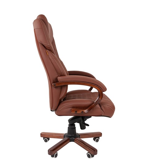 Компьютерное кресло CHAIRMAN 406, коричневый в Магадане - изображение 3