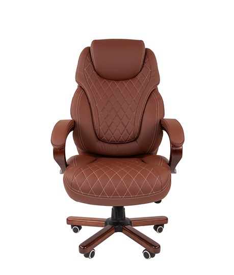 Компьютерное кресло CHAIRMAN 406, коричневый в Магадане - изображение 2