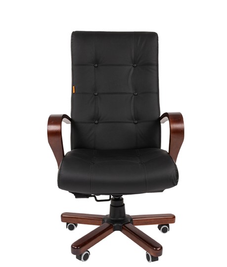 Компьютерное кресло CHAIRMAN 424 WD Кожа черная в Магадане - изображение 2