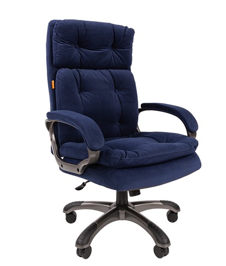 Кресло компьютерное CHAIRMAN 442 Ткань синий в Магадане - изображение 1
