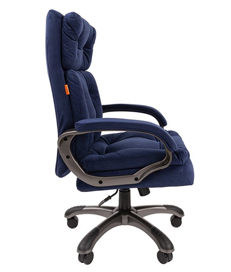 Кресло компьютерное CHAIRMAN 442 Ткань синий в Магадане - изображение 3