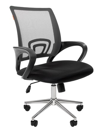 Офисное кресло CHAIRMAN 696 CHROME Сетка TW-04 (серый) в Магадане - изображение
