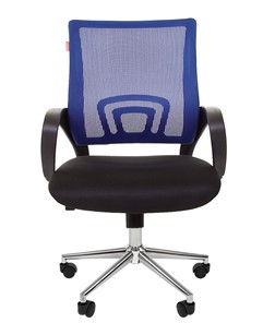 Кресло компьютерное CHAIRMAN 696 CHROME Сетка TW-05 (синий) в Магадане - предосмотр 2