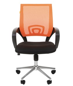 Офисное кресло CHAIRMAN 696 CHROME Сетка TW-66 (оранжевый) в Магадане - предосмотр 2