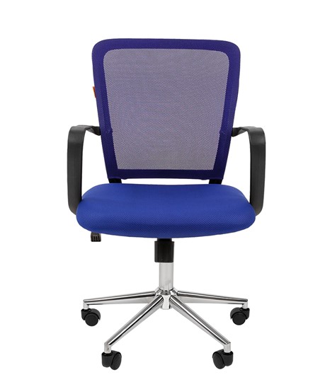 Офисное кресло CHAIRMAN 698 CHROME new Сетка TW-05 (синий) в Магадане - изображение 2