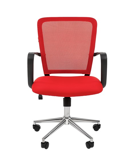 Офисное кресло CHAIRMAN 698 CHROME new Сетка TW-69 (красный) в Магадане - изображение 2