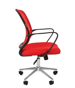 Офисное кресло CHAIRMAN 698 CHROME new Сетка TW-69 (красный) в Магадане - предосмотр 3
