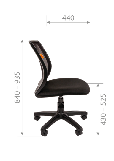 Кресло CHAIRMAN 699 Б/Л Сетка TW-01(черный) в Магадане - изображение 5