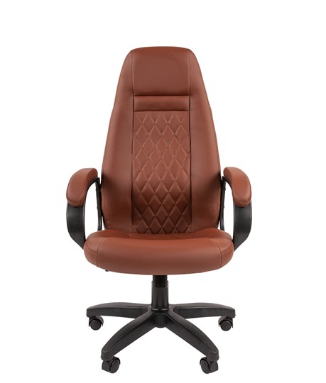 Компьютерное кресло CHAIRMAN 950LT Экокожа коричневая в Магадане - изображение 3
