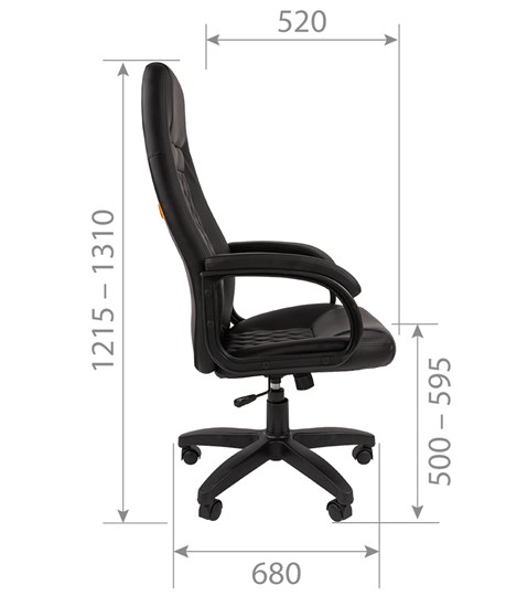 Компьютерное кресло CHAIRMAN 950LT Экокожа коричневая в Магадане - изображение 5