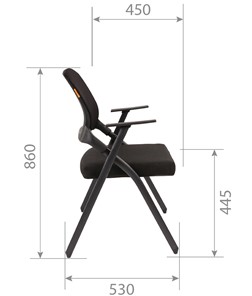 Офисное кресло CHAIRMAN NEXX сетчатый акрил DW01 черный в Магадане - предосмотр 5