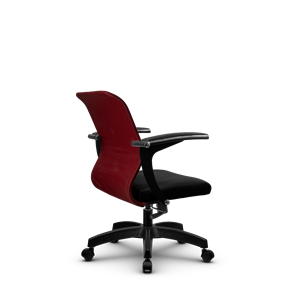 Офисное кресло SU-M-4/подл.160/осн.001, Бордовый/Черный в Магадане - предосмотр 2