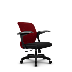 Офисное кресло SU-M-4/подл.160/осн.001, Бордовый/Черный в Магадане - предосмотр