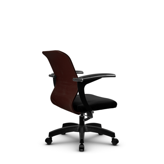 Офисное кресло SU-M-4/подл.160/осн.001, Коричневый/Черный в Магадане - изображение 2