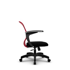 Кресло SU-M-4/подл.160/осн.001, Красный/Черный в Магадане - предосмотр 1