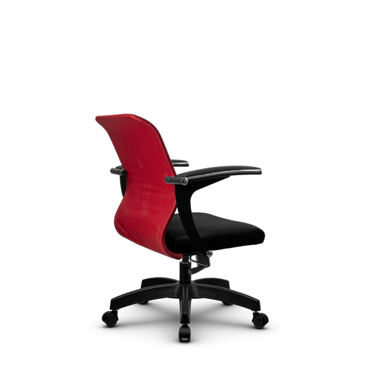 Кресло SU-M-4/подл.160/осн.001, Красный/Черный в Магадане - изображение 2