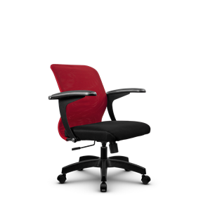 Кресло SU-M-4/подл.160/осн.001, Красный/Черный в Магадане - предосмотр