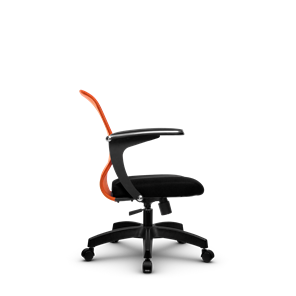 Кресло компьютерное SU-M-4/подл.160/осн.001, Оранжевый/Черный в Магадане - предосмотр 1
