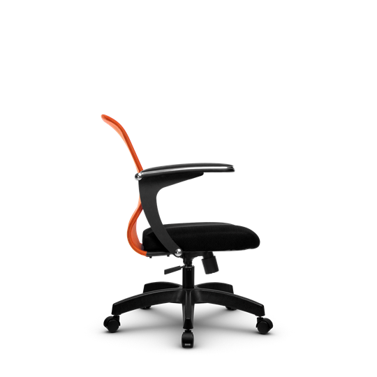 Кресло компьютерное SU-M-4/подл.160/осн.001, Оранжевый/Черный в Магадане - изображение 1
