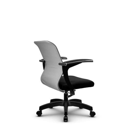 Офисное кресло SU-M-4/подл.160/осн.001, Светло-серый/Черный в Магадане - изображение 2