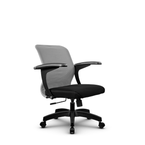 Офисное кресло SU-M-4/подл.160/осн.001, Светло-серый/Черный в Магадане - предосмотр