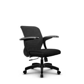 Кресло компьютерное SU-M-4/подл.160/осн.001, Темно-серый/Черный в Магадане