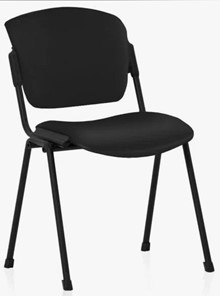 офисный стул ERA BLACK V4 кожзам черный в Магадане - предосмотр