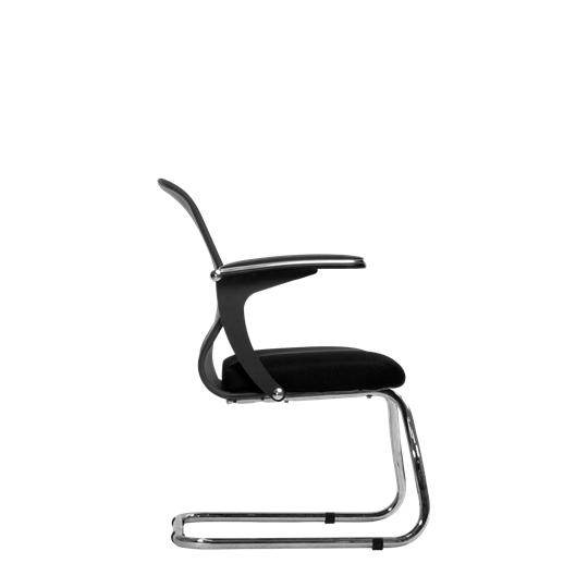 Офисный стул SU-M-4/подл.160/осн.007, Темно-серый/Черный в Магадане - изображение 1