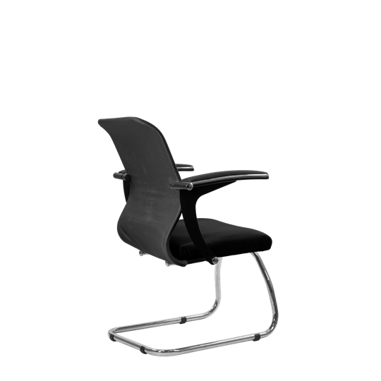 Офисный стул SU-M-4/подл.160/осн.007, Темно-серый/Черный в Магадане - изображение 2