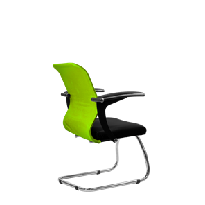 Офисный стул SU-M-4/подл.160/осн.007, Зеленый/Черный в Магадане - предосмотр 2