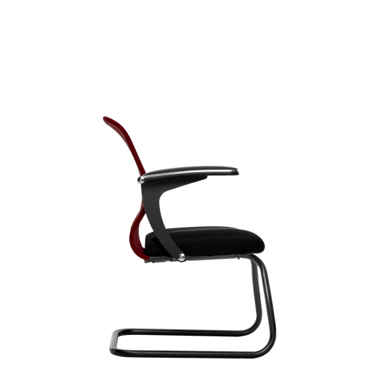 Офисный стул SU-M-4/подл.160/осн.008, Бордовый/Черный в Магадане - изображение 1