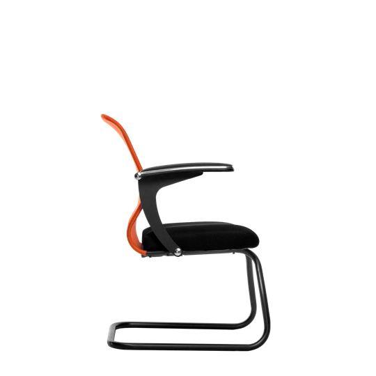 Офисный стул SU-M-4/подл.160/осн.008, Оранжевый/Черный в Магадане - изображение 1
