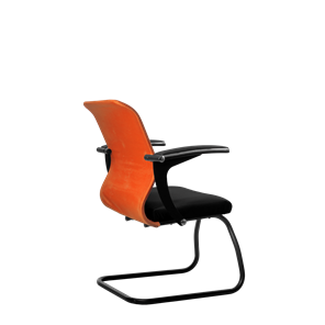Офисный стул SU-M-4/подл.160/осн.008, Оранжевый/Черный в Магадане - предосмотр 2