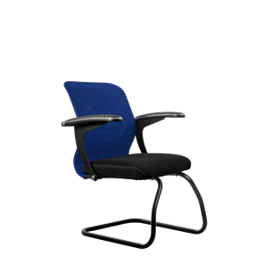 Офисный стул SU-M-4/подл.160/осн.008, Синий/Черный в Магадане