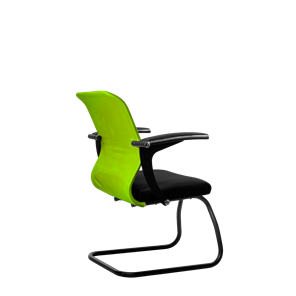 Офисный стул SU-M-4/подл.160/осн.008, Зеленый/Черный в Магадане - предосмотр 2