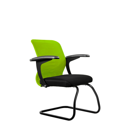 Офисный стул SU-M-4/подл.160/осн.008, Зеленый/Черный в Магадане - изображение
