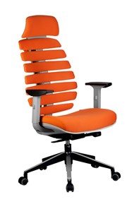 Компьютерное кресло Riva Chair SHARK (Оранжевый/серый) в Магадане - предосмотр
