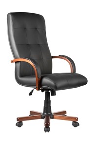 Кресло компьютерное RCH WOOD M 165 A (Черный) в Магадане - предосмотр